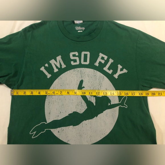 Disney, Unisex, I’m so Fly I Never Land t-shirt, green, M - Picture 4 of 10
